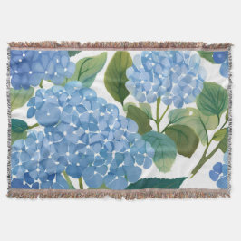 Cobertor Hortênsias Azuis | Belo Arbusto Floral