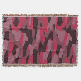 Cobertor Hot pink and Burgundy Camo