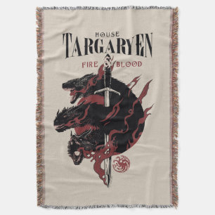 Cobertor House Targaryen - Fogo e Sangue