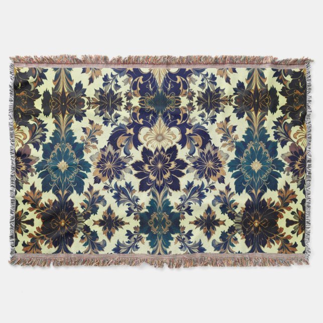 Cobertor Humor Floral do Renascimento (Frente)