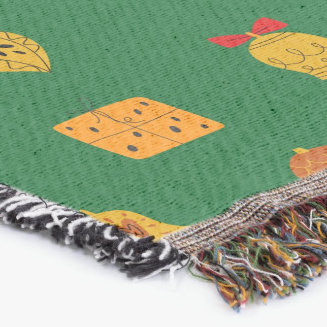 Cobertor Ícones de Natal Moderno do século do Médio Retroat (Canto)