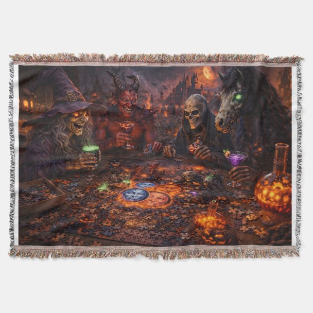 Cobertor Idol banquet Gothic Halloween (Frente)