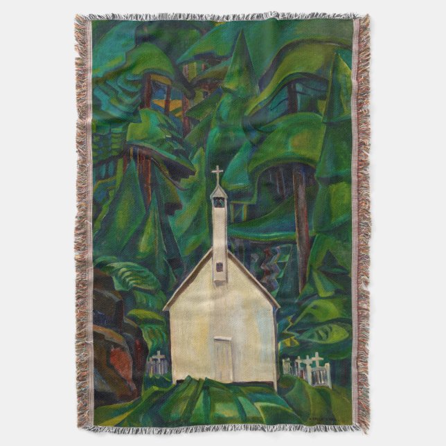 Cobertor Igreja Indiana | Emily Carr | (Frente Vertical)