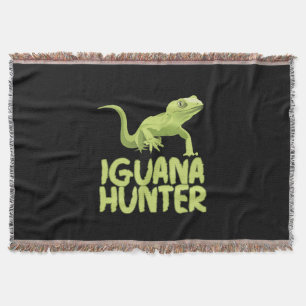 Cobertor Iguana Hunter - Funny Iguana Reptile Lizard Pet