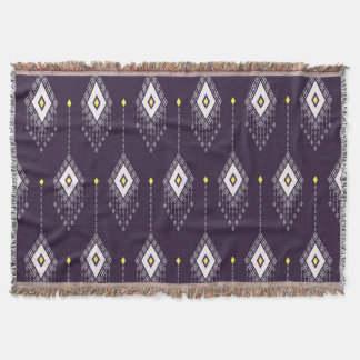 Cobertor Ikat Chandelier Pattern: Vintage Textile Design