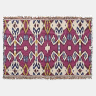Cobertor Ikat Chevron: Elegância Étnica