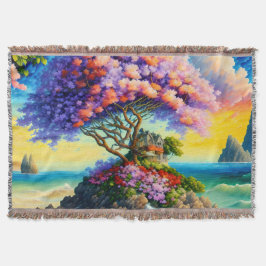 Cobertor Ilha oculta no oceano