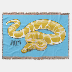 Cobertor Ilustração de cobra de pitão birmanês