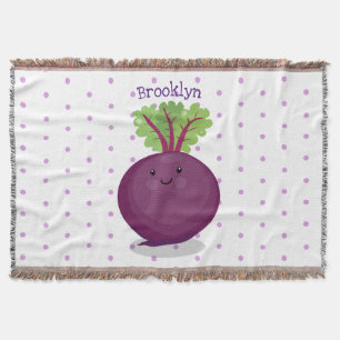 Cobertor Ilustração de desenho animado da cozinha da raíz d