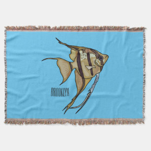 Cobertor Ilustração de desenho animado de Angelfish