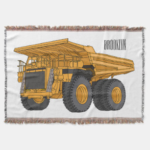 Cobertor Ilustração de desenho animado de caminhão Haul