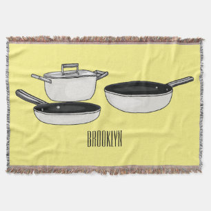 Cobertor Ilustração de desenho animado de conjuntos de cook