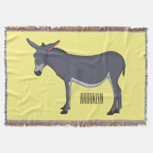 Cobertor Ilustração de desenho animado de Donkey