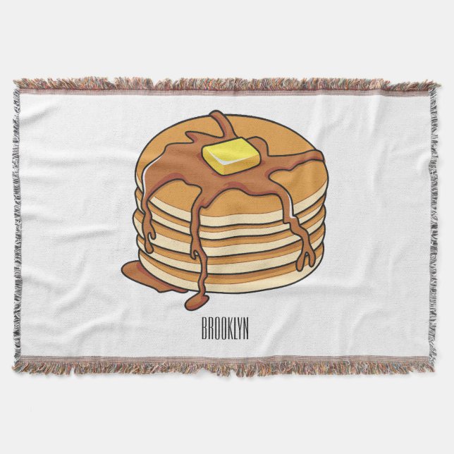 Cobertor Ilustração de desenho animado de Pancake (Frente)