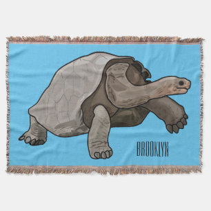 Cobertor Ilustração de desenho animado de tartaruga de Galá