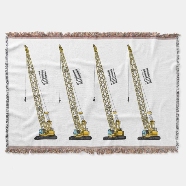 Cobertor Ilustração de desenho animado do Dragline escavato (Frente)