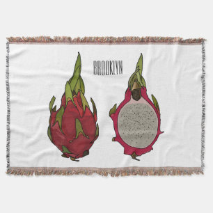 Cobertor Ilustração de desenho de fruta do dragão