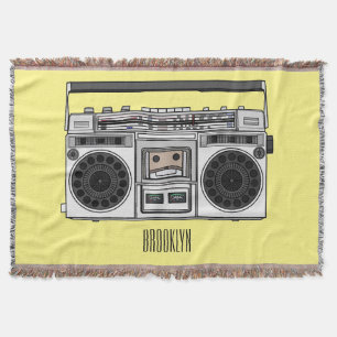Cobertor Ilustração de desenho de rádio