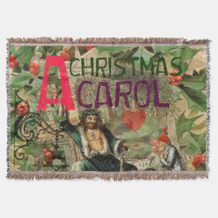 Cobertor Ilustração do Espírito do Natal Presente Scrooge