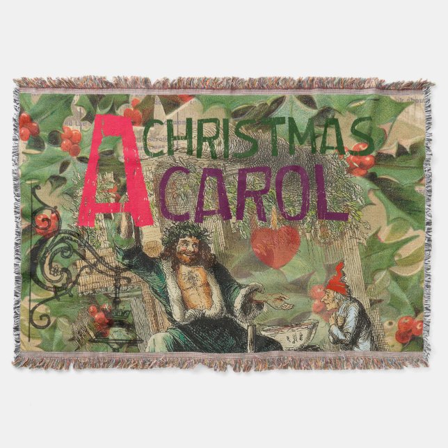 Cobertor Ilustração do Espírito do Natal Presente Scrooge (Frente)