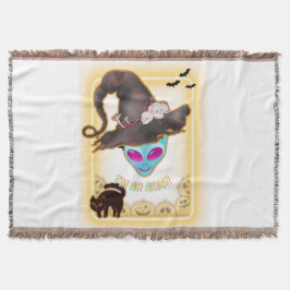 Cobertor "I'M AN ALIEN" Halloween Throw Blanket