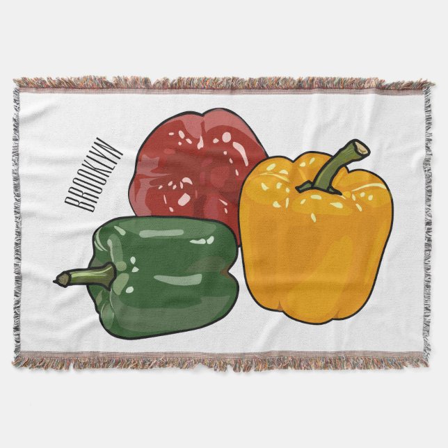 Cobertor Imagem de desenho em Capsicum (Frente)