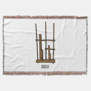Cobertor Imagem de desenhos angklung