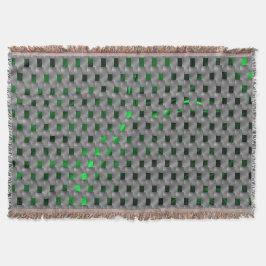 Cobertor Imagem verde sob placas de cinza, quadrados oblong