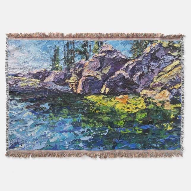 Cobertor Imagen de mi obra arte Marítimo (Frente)