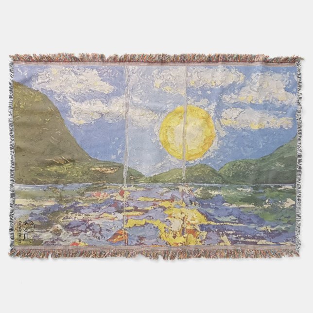 Cobertor Imagen de mi obra Una ventana al mundo (Frente)