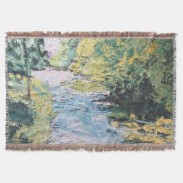 Cobertor Imagen de mi obra Viendo a travéz del bosque