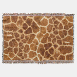 Cobertor impressão animal do girafa do safari africano