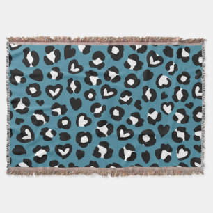 Cobertor Impressão Animal, Leopardo Azul, Manchas de Chita,