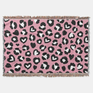 Cobertor Impressão Animal, Leopardo Rosa, Manchas de Chita,