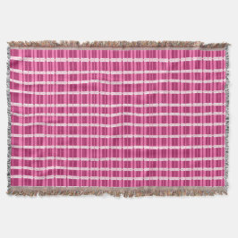 Cobertor Impressão Contemporânea Vidro de Janela Rosa
