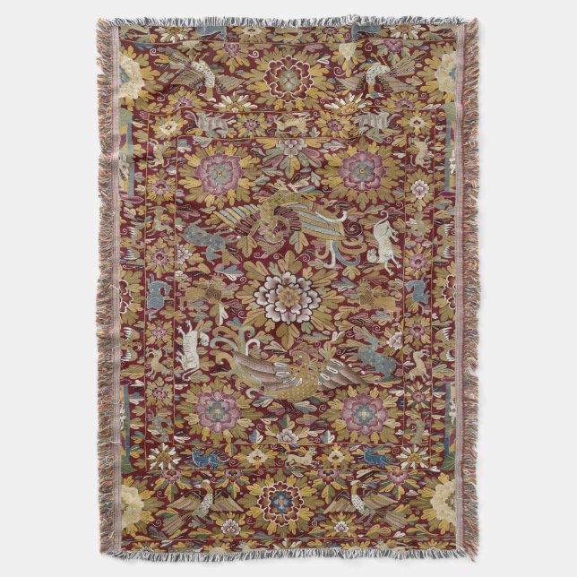 Cobertor Impressão de Antiguidade da Tapeçaria Peruana (Frente Vertical)