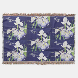 Cobertor Impressão de Arte de Íris Japonesa Vintage Kogyo T