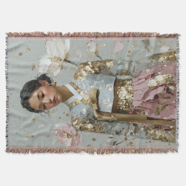 Cobertor Impressão de Arte do Hanbok Moderno (Frente)