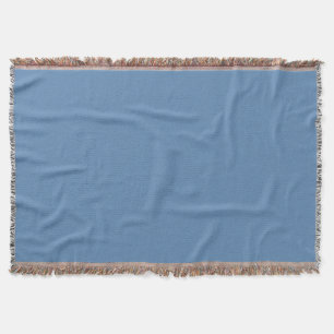 Cobertor Impressão de cor sólida azul Lichen, Cinza azul cl