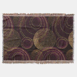 Cobertor Impressão de geometria Dourada luxuosa