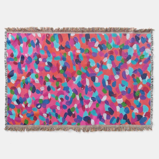 Cobertor Impressão de Sonho Rosa (Frente)