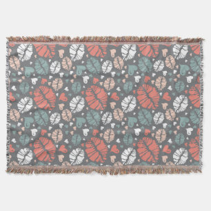 Cobertor Impressão do beijo e teste padrão do coração