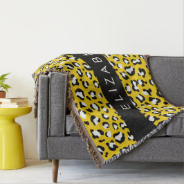 Cobertor Impressão Leopardo, Manchas, Leopardo Amarelo, Seu