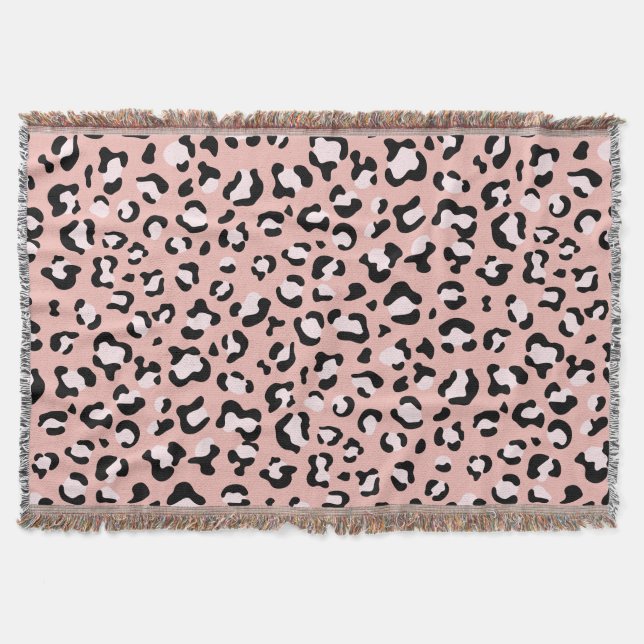 Cobertor Impressão Leopardo, Manchas Leopardo, Leopardo Ros (Frente)