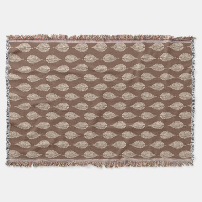 Cobertor Impressão, Taupe Tan e Cream, de giz de faia (Frente)