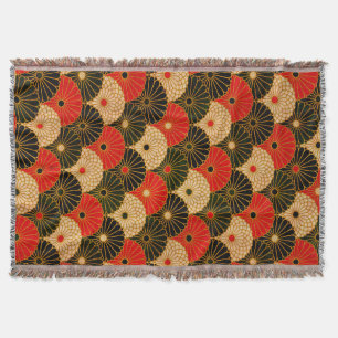 Cobertor Impressão tradicional do papel japonês do vintage