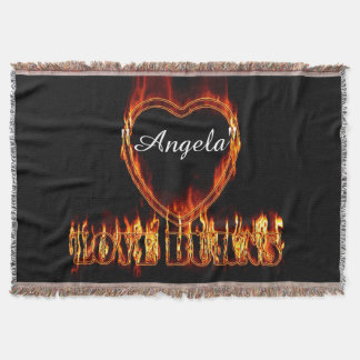 Cobertor Incêndios Chamas Amor Queima design Lançando cober