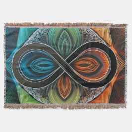 Cobertor Infinity Mandala African Tribal Mask Abstrato