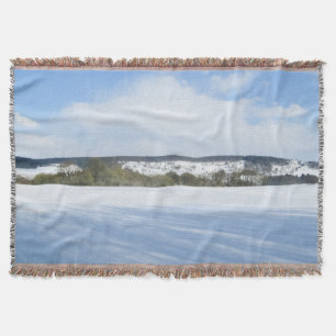 Cobertor Inglês Countryside no inverno - Personalizado