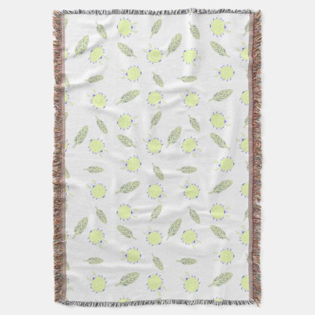 Cobertor Insetos e folhas em forma de permuta (Frente Vertical)